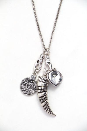 Open image in slideshow, Silver Necklace with Removable Charms
