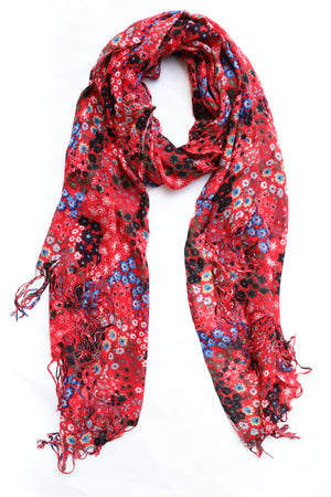 Open image in slideshow, Lightweight Floral Scarf
