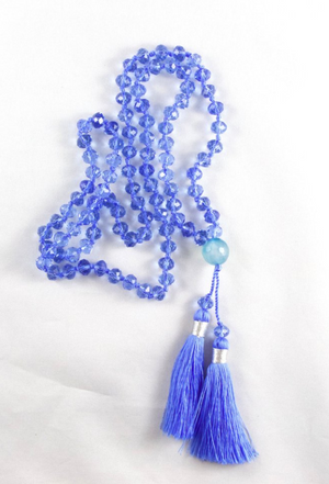 Open image in slideshow, Double Tassel Necklace
